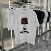 xinxinbuy Hommes designer Tee t-shirt 23ss Paris Doigt étiquette lettre imprimer manches courtes coton femmes blanc noir Beige XS-2XL