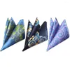 Noeuds papillon 3 Packs Hommes Mode Floral Pocket Square Mouchoir Fête De Mariage Hanky