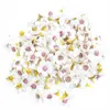 Ghirlande di fiori decorativi 50 pezzi 2 cm teste di fiori margherita multicolore mini fiori artificiali economici in seta per ghirlande scrapbooking decorazioni per la casa T230217