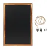 Прямоугольник Blackboards подвеса деревянные сообщения Blackboard Chalkboard Sign Sign Kids Writing Board Office School Supplies 230217