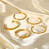 Hela 10st Lot 18k Gold Silver Armband Bangle Cuff Pulsera blandad färg och storlek180C