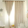 Curtain 42Hollowed Out Star Shading Window Blackout Drapes Purdah For Living Room Princess Children Baby Kid's