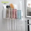 Toothbrush Holders ECOCO Bathroom Organizer Electric Wall Accessories Set Home 230217