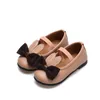 Flat Shoes 2023 Fashion Kids Leather Cute Girls Sweet Soft With Bow-knot Ears Children Shoe Toddlers