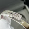 Bracciale rigido di design per donna con diamanti Placcato in oro 18 carati T0P riproduzioni ufficiali di qualità regalo in stile classico per la fidanzata 013