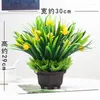 Dekorativa blommor 1 Set Artificial Plant Bonsai Fake Flower Potted Ornament Home El Garden Decor Gift Plants