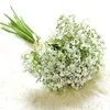 Flores decorativas Guirnaldas Sola rama Bebé Aliento Flor artificial Plástico Gypsophila DIY Ramo Arreglo Boda Decoración para el hogar Regalo hecho a mano T230217