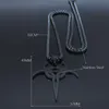 Anhänger Halskette Psyclon Neun Edelstahlkette für Frauen/Männer Schwarze Farbschmuckhalter de Acero Inoxida N1270S02 -Pendant