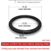 Relógio kits de reparo de 1,4 mm-4,2mm de coroa de borracha de borracha berço de vedação anti-pó a rings de operação O-ring à prova d'água