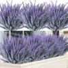 Decoratieve Bloemen Kransen 1/3Bundels Kunstmatige Lavendel Bloemen Plastic Nep Plant Bruiloft Bruidsboeket Binnen Buiten Huis Tuin Decoratie Kerstmis