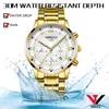 Wristwatches Watches Men Luxury 2023 Waterproof Gold Analog Quartz Wristwatch Relogio Masculino De Luxo