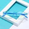 Sunglasses 2023 Fashion Children Blue Light Proof Glasses Boys And Girls Flat Silicone Goggles Soft Comfortable Frame