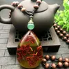Choker Brazilian Immitation Natural Flower Plant Insect Golden Scorpion Ambers Pendant Mala Beads Necklace Jewelry Gifts For Women Men