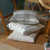 Oreiller 1pcs Coussins Simple Style Stripe Check Linen Cover Decor Home Covers