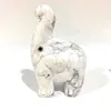 Statuette decorative Piccolo elefante carino realizzato a mano in pietra preziosa di cristallo naturale di alta qualità per regali _XCG