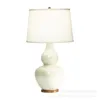 Table Lamps Europe Retro Ceramic White Gourd Lamp Body For Bedroom Living Room Study