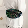 Waist Bags Women Bag Bling Laser Sequins Fanny Pack Lady Adjustable Strap Bum Belt Shoulder Pouch Purse #40