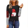 Women's T Shirts Women's Christmas Long Sleeve Top Fashion O Neck Tops Casual Print Blouse Winter Clothes Women Blusas Mujer De Moda