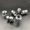 Mutfak muslukları 1pc musluk adaptörü 304 paslanmaz çelik dişi 22/24mm 360 derece döner nozul erkek 22mm