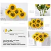 Ghirlande di fiori decorativi 5 pezzi girasoli finti lunghi 20 '' artificiali selezionano fiori di seta finti per la decorazione del soggiorno del negozio dell'ufficio domestico