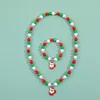 Collane con ciondolo Makersland Set di braccialetti alla moda per bambini Regalo di Natale Set di gioielli per bambini Perline Ragazze