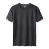 Men's T Shirts Quick Dry Sport Shirt For Men Short Sleeve Summer Casual Plus Big Size Tops Gym T-shirts Fast-dry Training Running Sportswear