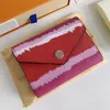 Escale Zoe Оптовая Викторина кожаный кошелек для женщин многоцветный дизайнер короткий держатель карты женский кошелек классический карман на молнии