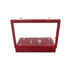 Jewelry Pouches Mordoa 12 Slots Pillow Style Watch Bracelet Display Tray Box Necklace Earring Container Case Organizer Gift