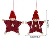 Christmas Decorations 2pcs Plush Knitting Doll Spirit Decoration Children's Cute Year Gift Festival Home Decor Articles