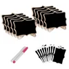 Blackboards 22pcs Mini Lace Shape Chalkboards with Support Message Board Signs Table Place Card for Home Birthday Wedding Party Supply 230217