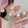 Charm S925 ago d'argento per le donne 2023 nuova moda tendenza temperamento senso avanzato semplici orecchini di perle