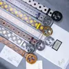 Herrengürtel Gürtel für Damen Designer cintura ceinture Echtleder Box 3,8 cm Modeschnalle 68JP8