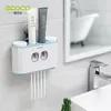 Tandborstehållare Ecoco Holder Auto Squeezing Tandkräm Dispenser Wall-Mount Cup Storage Badrum Tillbehör 230217