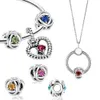 Véritable 925 Sterling Silver Heart Eternity Charms Perles Pendentif Fit Original Pandora Bracelet pour Femmes Bijoux