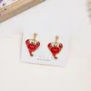 Stud Earrings Cartoon Hypoallergenic Crab For Woemen Red Yellow Cute Student 2023 Fashion Jewelry AccessoriesStud Odet22 Mill22