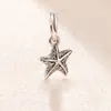 925 Серебряные Серебряные Звездные Звезды Дерг Бусин подходит для европейских ювелирных украшений в стиле Pandora Bracelets
