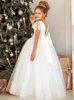 Girl Dresses Lace Formal Tutu PrincessGorgeous Wedding Flower Appliques With Sash Infant Toddler Kids First Communion Dress