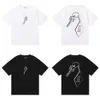 Camisetas masculinas verão novo tshirt trapstar impressão manga curta designer roupas esportivas preto algodão londres rua arco-íris roupas