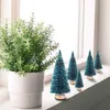 Fleurs décoratives 105 pièces arbre de noël miniature, arbres de neige artificiels, pin pour décoration de fête artisanale DIY (4 tailles)