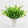 Dekoracyjne kwiaty plastikowe sztuczna roślina realistyczna sztuczna zielona dekoracje liści życiowy fałszywy łodyg do artykułów biurowych domowych