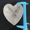 Figurines décoratives de haute qualité Quartz clair naturel en forme de coeur bol en cristal sculpté à la main pierre brute guérison pierre précieuse décor à la maison JYX