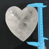 Decorative Figurines High Quality Natural Clear Quartz Heart Shape Crystal Bowl Hand Carved Rough Stone Healing Gemstone Home Decor JYX