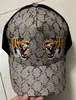 Design Tiger Tierhut bestickte Schlange Herrenmarke Herren- und Damen-Baseballkappe verstellbare Golfsport-Sommerkappe