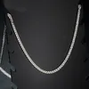 チェーンピュアAU750 18Kホワイトゴールドネックレス女性小麦チェーンリンクP6254Chains