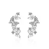 Pendientes de semental 2023 Romántico Lindo Parring de mariposa 925 Sterling Silver for Women Micro Mosaic CZ Jewelry Brincosstud