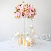 Decorative Flowers 50CM Luxury Wedding Table Centerpieces Floral Ball Rose Orchid Baby Breath Hydrangea Flower Event Party Store Decor Prop