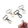 Keychains 1pcs gatilho clipes fivelas de metal gancho de snap destacável para cinta de couro/ cinto de cinto Bolsa de animais de estimação Gancho 4ColorsKeyChain