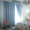 Curtain 42Hollowed Out Star Shading Window Blackout Drapes Purdah For Living Room Princess Children Baby Kid's