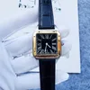 Orologio Women 시계 시계 전체 스테인레스 스틸 가죽 스트랩 스퀘어 패션 매칭 손목 시계 Montre de Luxe Lady Quartz Watch