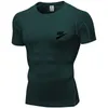 Nieuwe Mannen Compressie Running T-shirt Fitness Strakke Korte Mouw Sport tshirt Training Jogging Shirts Gym Sportkleding Sneldrogend